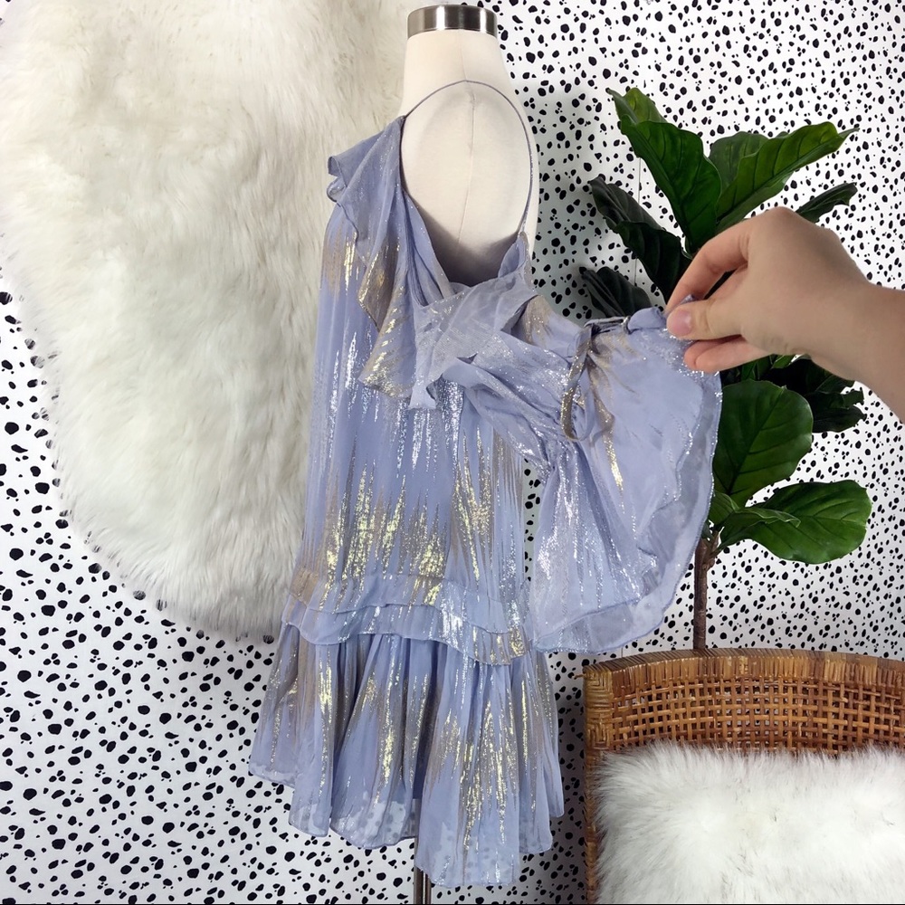 Free People | Special Edition Silk Metallic Dress - Picture 6 of 8
